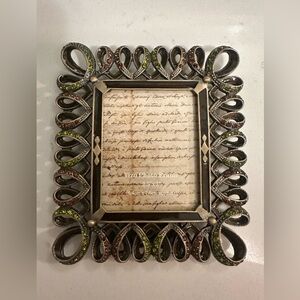 Tizo Designs Italian Vintage Photo Frame with Crystal Accents